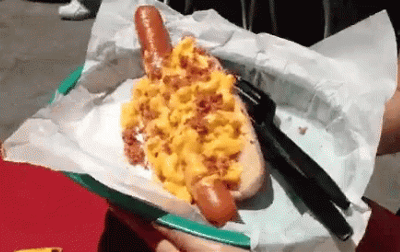 Bacon And Cheese Hot Dog