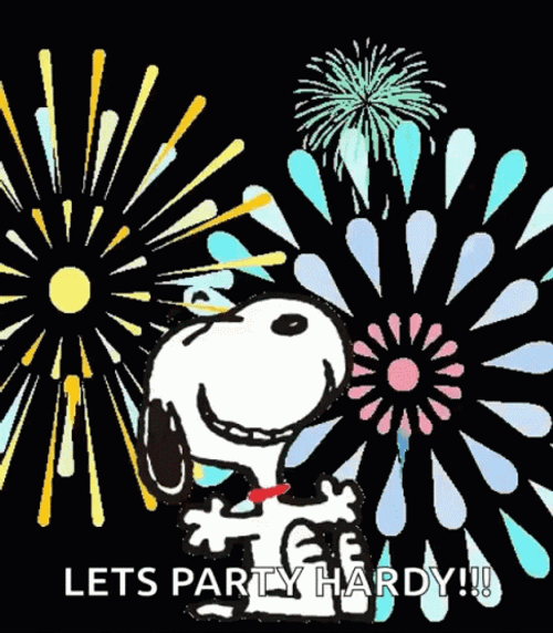 Snoopy Fireworks Party