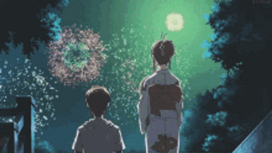 Cinematic Fireworks Anime Film