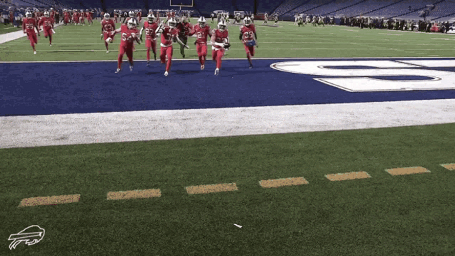 Buffalo Bills Team Touchdown Slide
