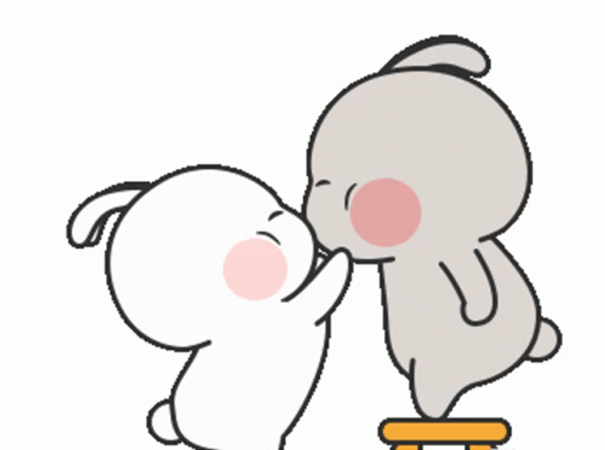 Cute Bunny Kiss