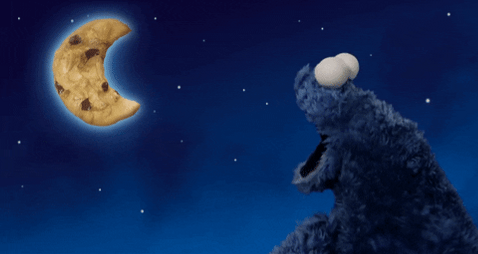 Cookie Monster Cookie Moon