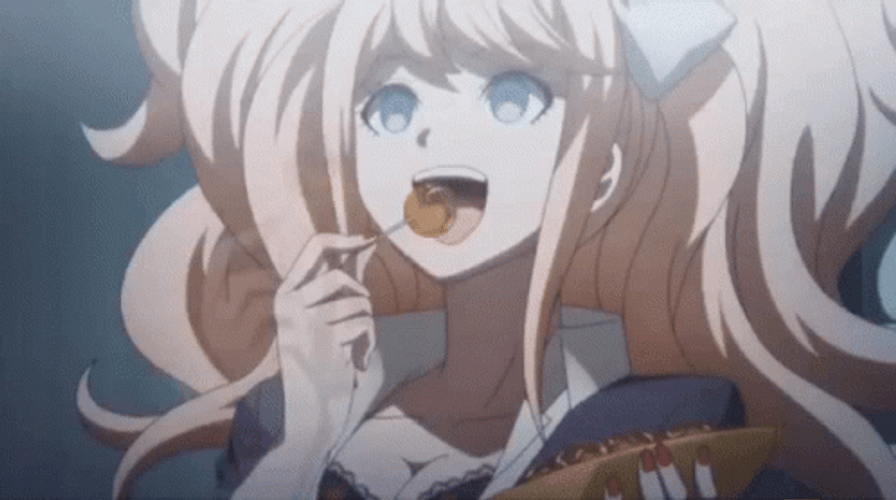 Danganronpa Junko Eating Takoyaki
