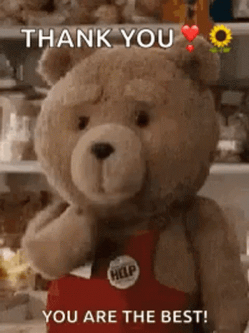 Ted Saying Thank You