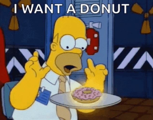 Homer Simpson I Want A Donut
