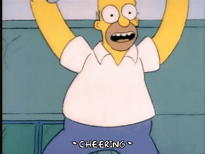 Homer Simpsons Cheering
