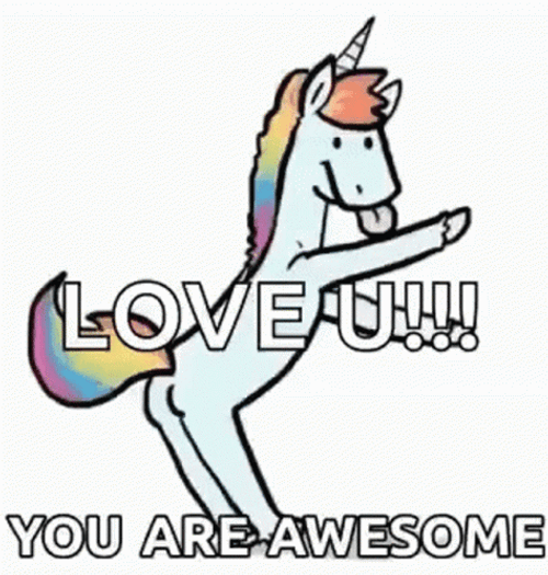 You Are Awesome Love U Unicorn