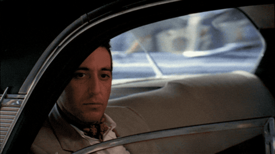 Al Pacino Riding In The Car