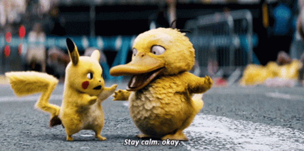 Pikachu And Psyduck Stay Calm