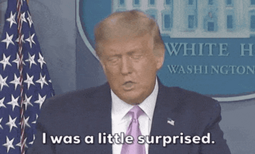 Surprised Donald Trump