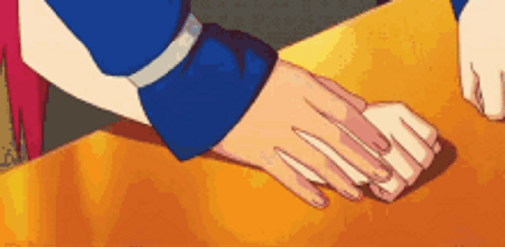 Minato Hold Kushina&s Hands