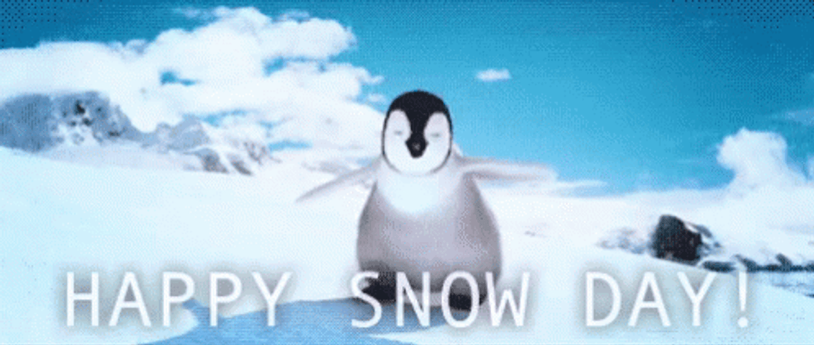 Happy Penguin Happy Snow Day