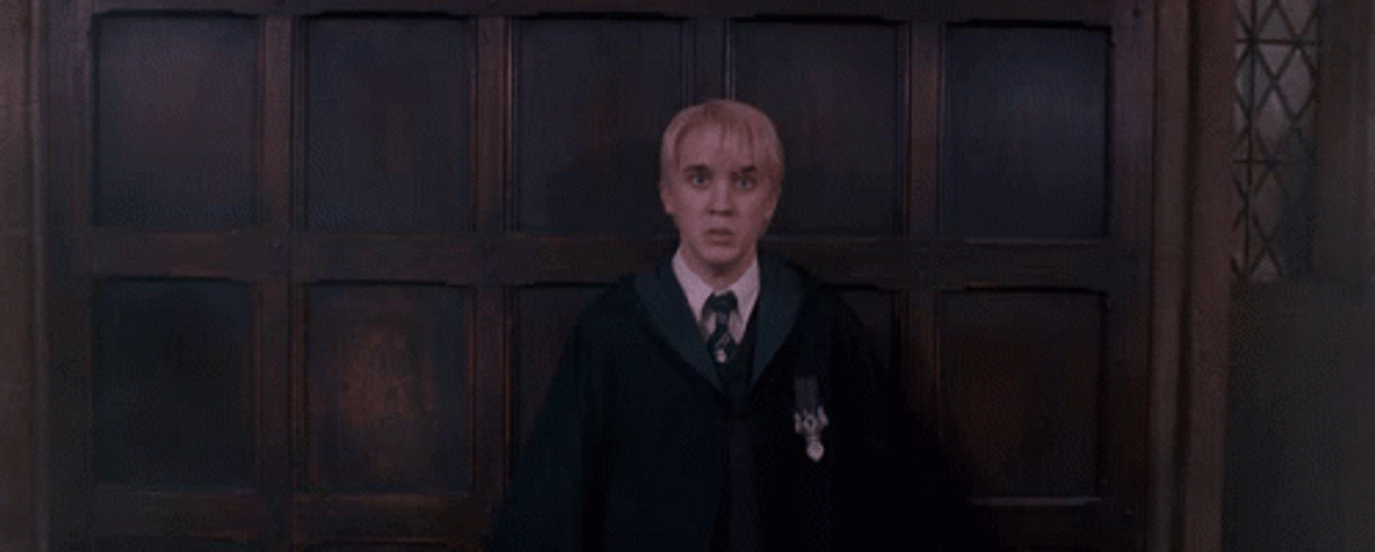 Draco Malfoy Almost Hit By Spell