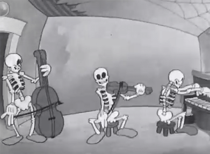 S Skeletons Spooks Cartoon