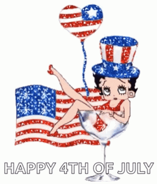 Happy th Of July Betty Boop