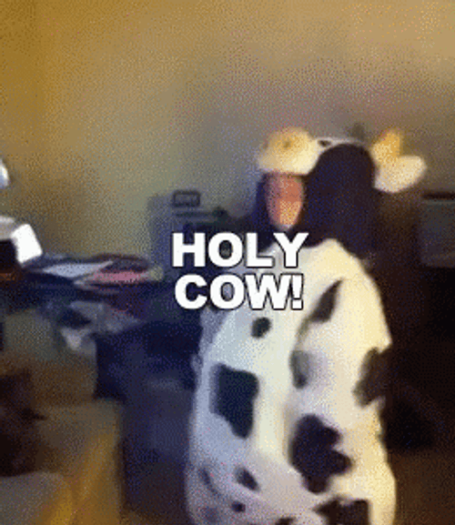 Holy Cow Dancing Mascot