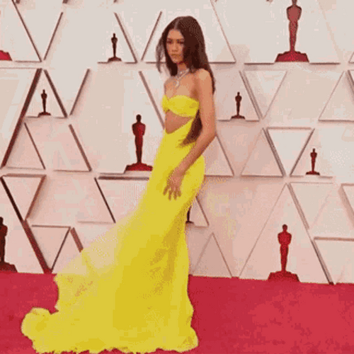Zendaya In Yellow Dress