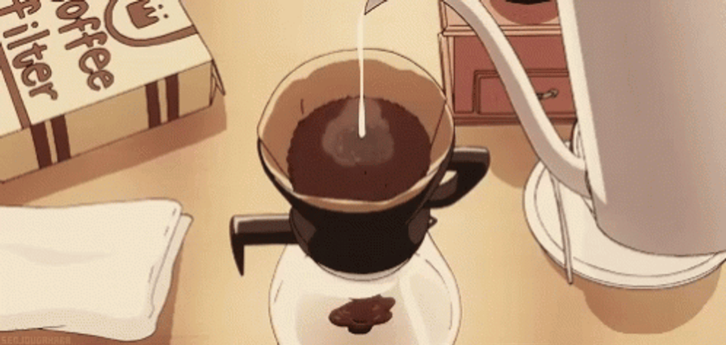 Anime Coffee Brewing