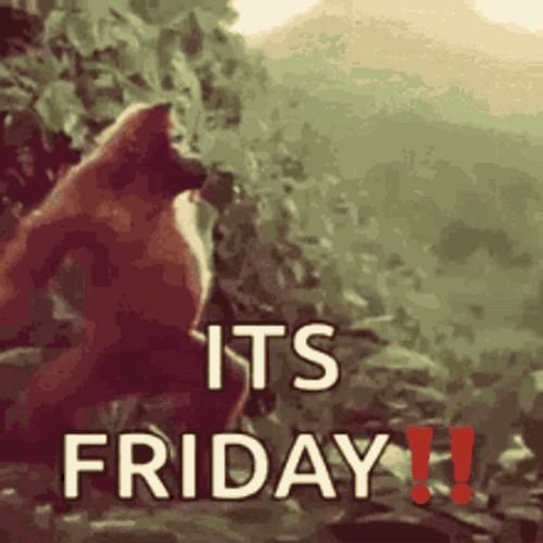 Its Friday Monkey Happy Dance