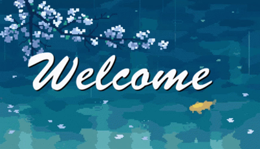 Pixelated Welcome Animated