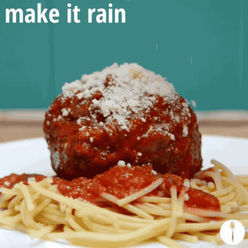 Make It Rain Meatball Spaghetti
