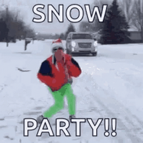 Snow Party Dancing Man