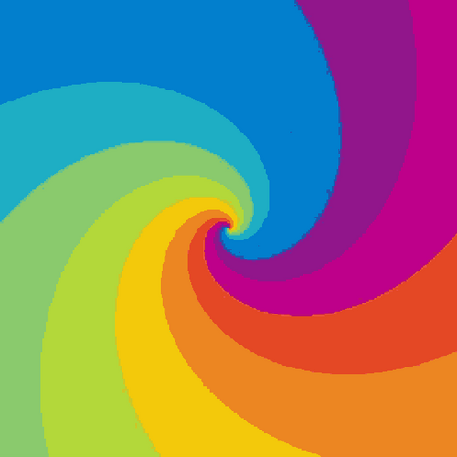 Relaxing Rainbow Color Swirls