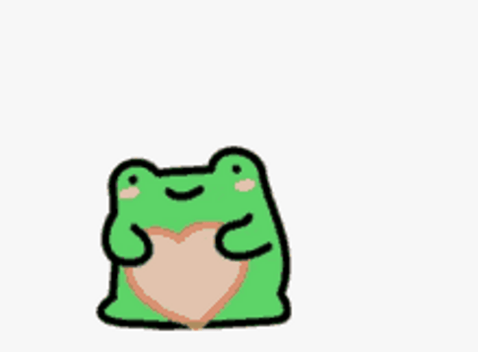 Cute Frog With Heart