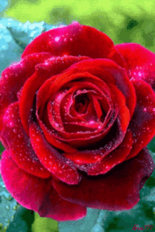 Trippy Red Rose