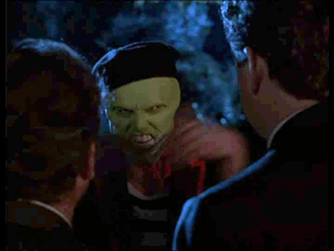 Slapping The Mask Jim Carrey