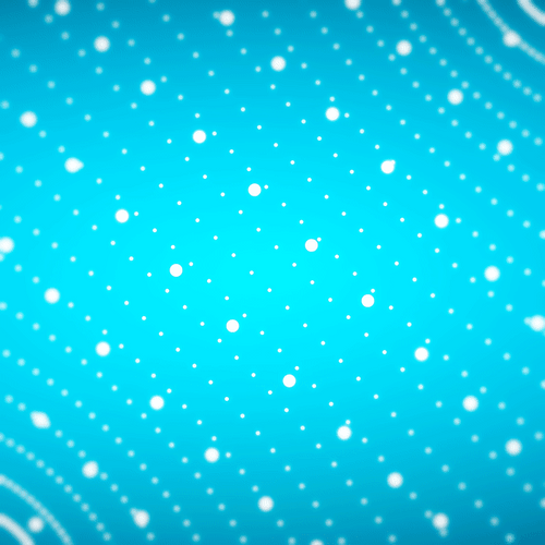 White Dots On Blue Animated