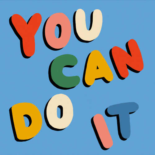 You Can Do It Colorful Letters