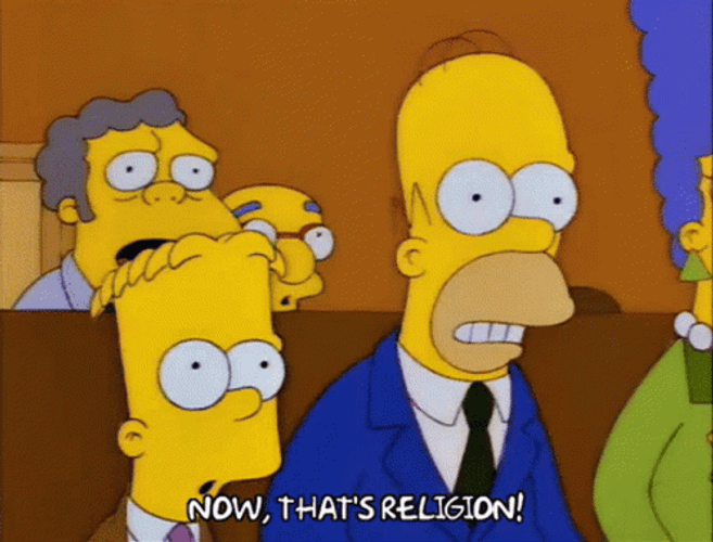 Religious Homer Simpson Now That&s Religion