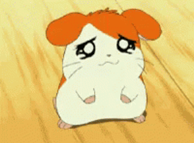 Anime Sad Hamster Puffy Eyes