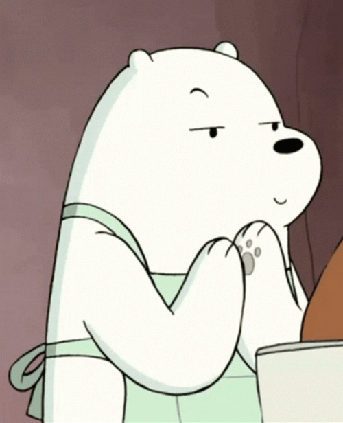 Ice Bear Rubbing Hands Together
