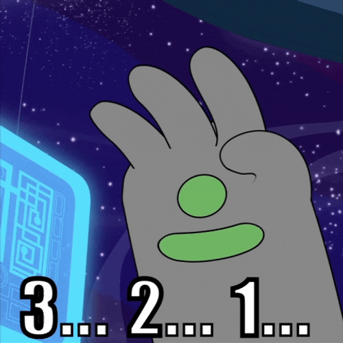 Hand Three Seconds Countdown