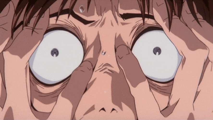 Evangelion Shinji Shocked Eyes