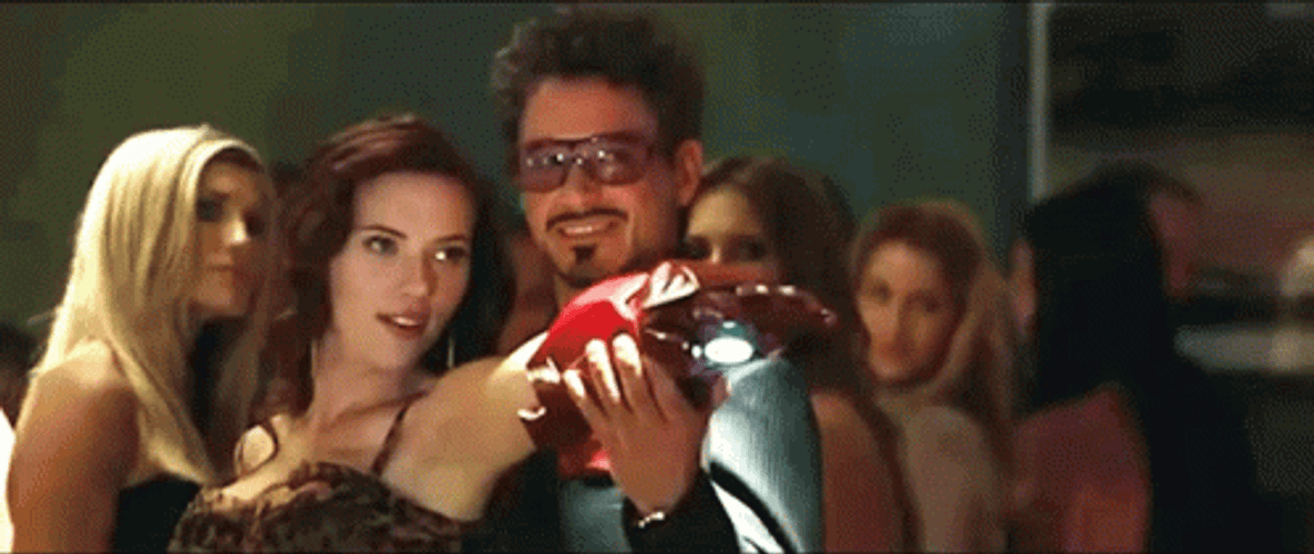 Scarlett Johansson Party Iron Man