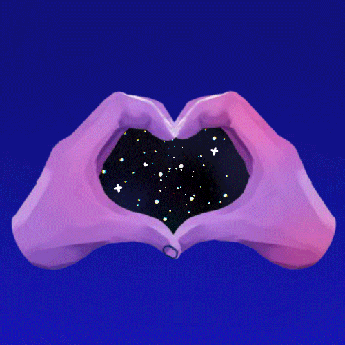 Heart Galaxy Stars