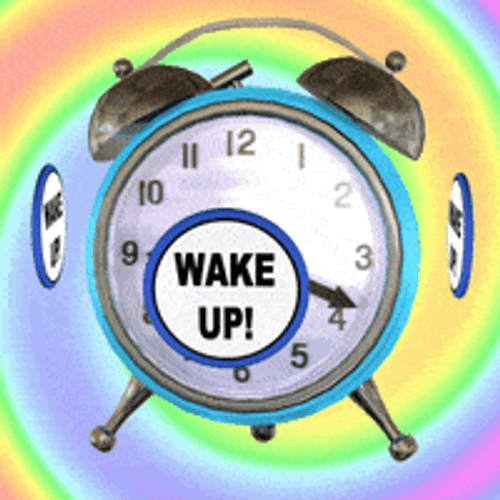 Wake Up Rotating Clock
