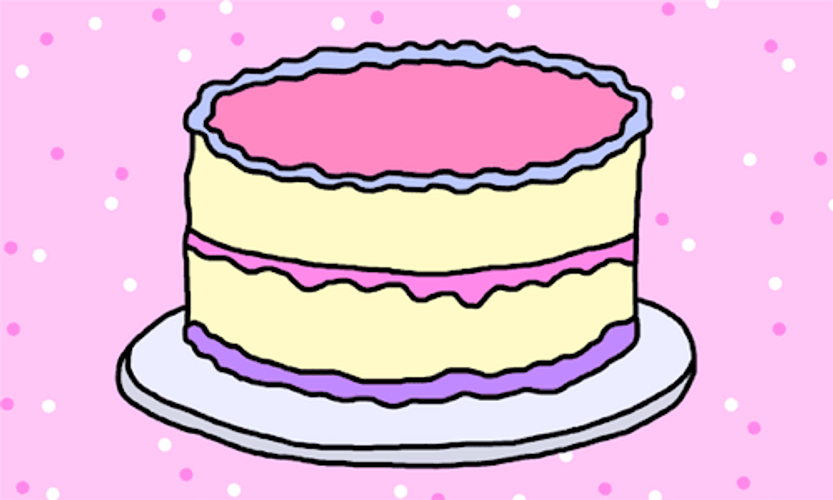 Animated Bye In The Cake