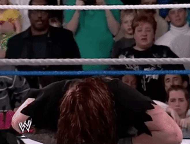 The Undertaker Pushing Opponent
