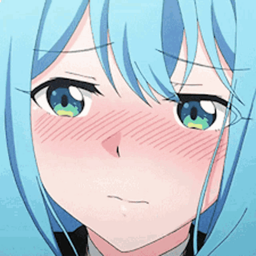 Blue Haired Anime Girl