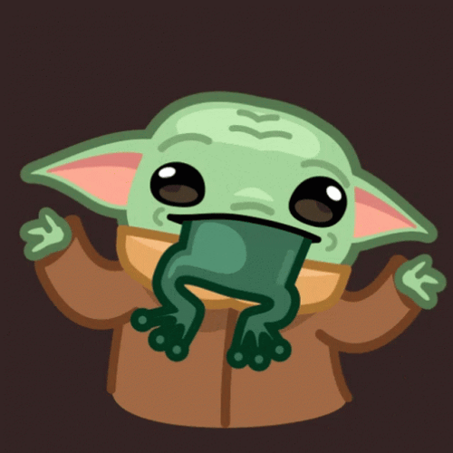 Animated Cartoon Baby Yoda