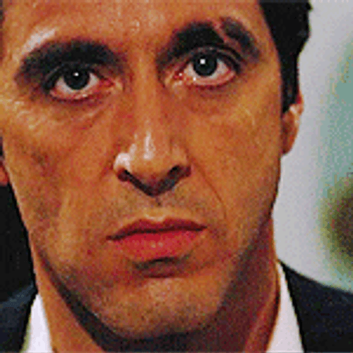 Al Pacino Seriously Staring