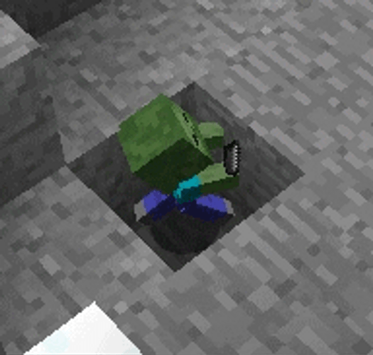 Minecraft Trapped Zombie
