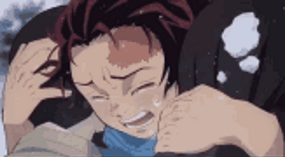 Crying Anime Demon Slayer Tanjiro