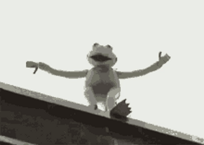 Kermit Frog Falling