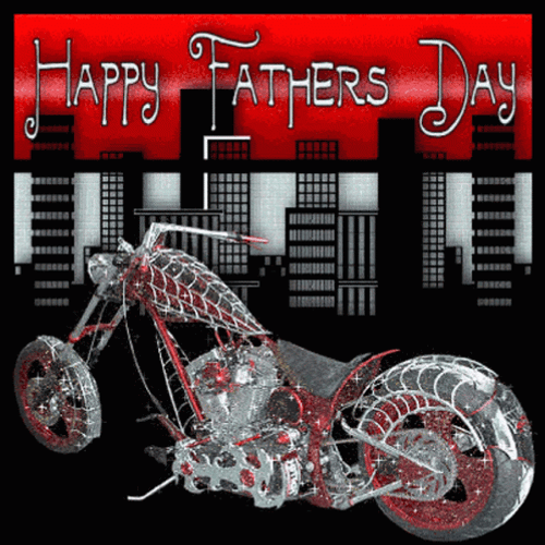 Glittery Fathers Day Bike