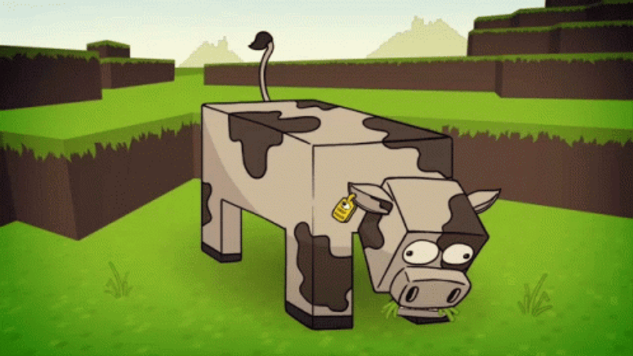 Chewing Cow Cartoon